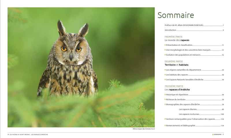 les rapaces d'Ardèche éditions de la calade Ardèche