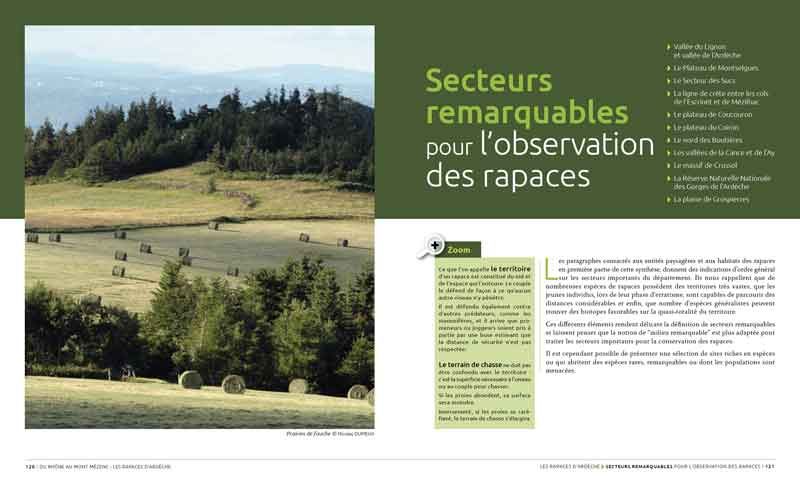  les rapaces d'Ardèche éditions de la calade Ardèche